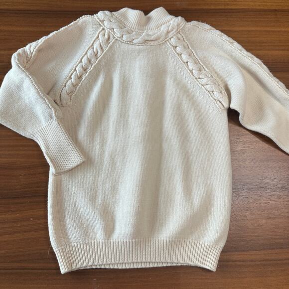 Vintage Capriccio 100% Wool Cream Cableknit Sweater, Made in Italy, Medium - Picture 9 of 9